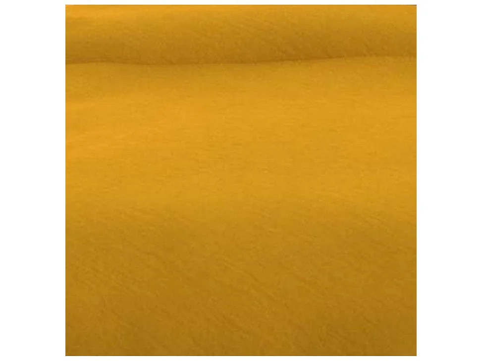 Parure de lit unie Bohème moutarde 140x200 cm