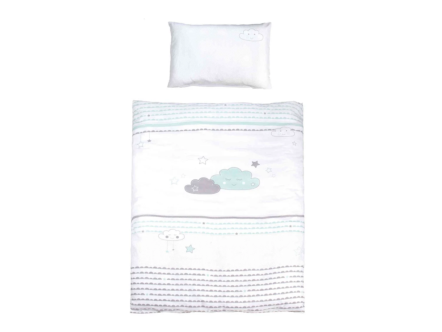 Parure de lit bébé Happy cloud 100x135 cm