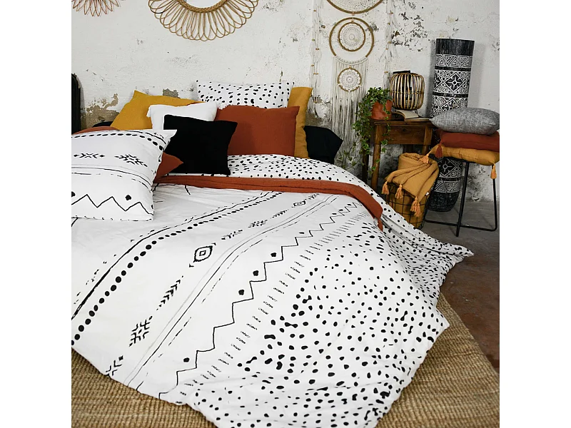 Parure de lit Ikat 260x240 cm