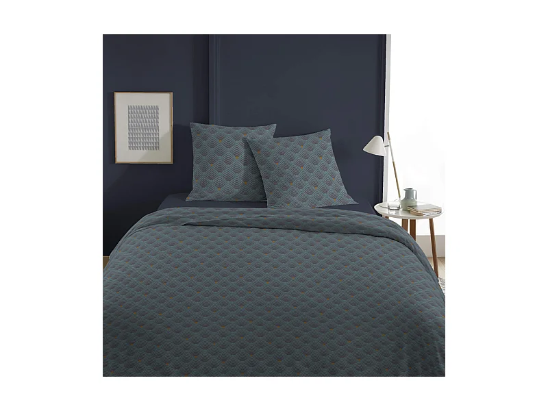 Parure de lit Contemporain marine 260x240