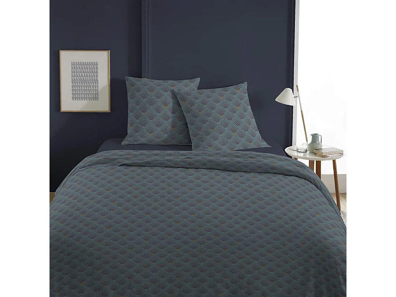 Parure de lit Contemporain marine 260x240