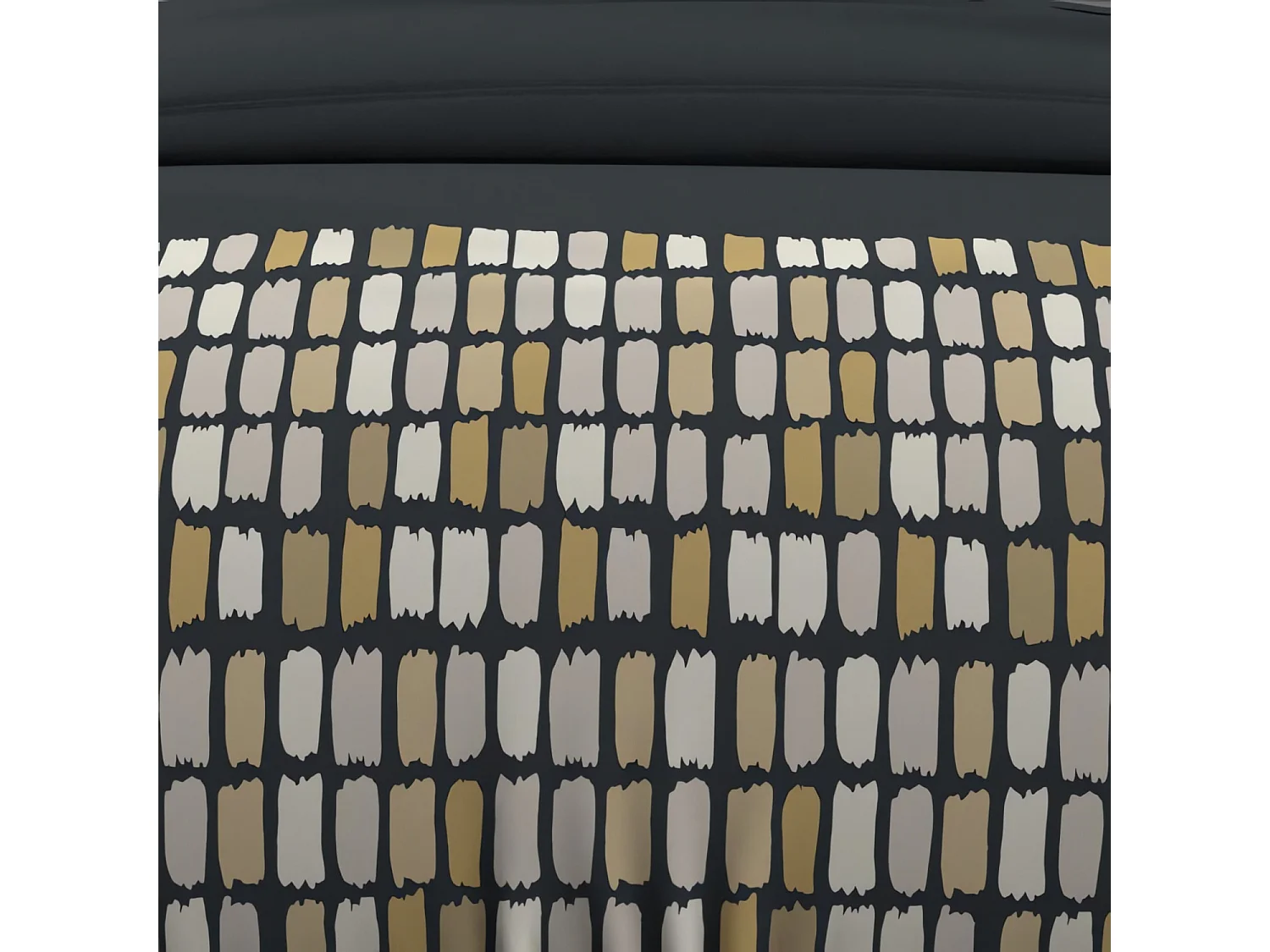 Parure de lit Fabio anthracite 240x220 cm