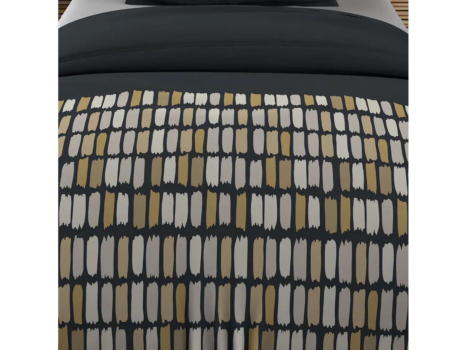 Parure de lit Fabio anthracite 140x200 cm