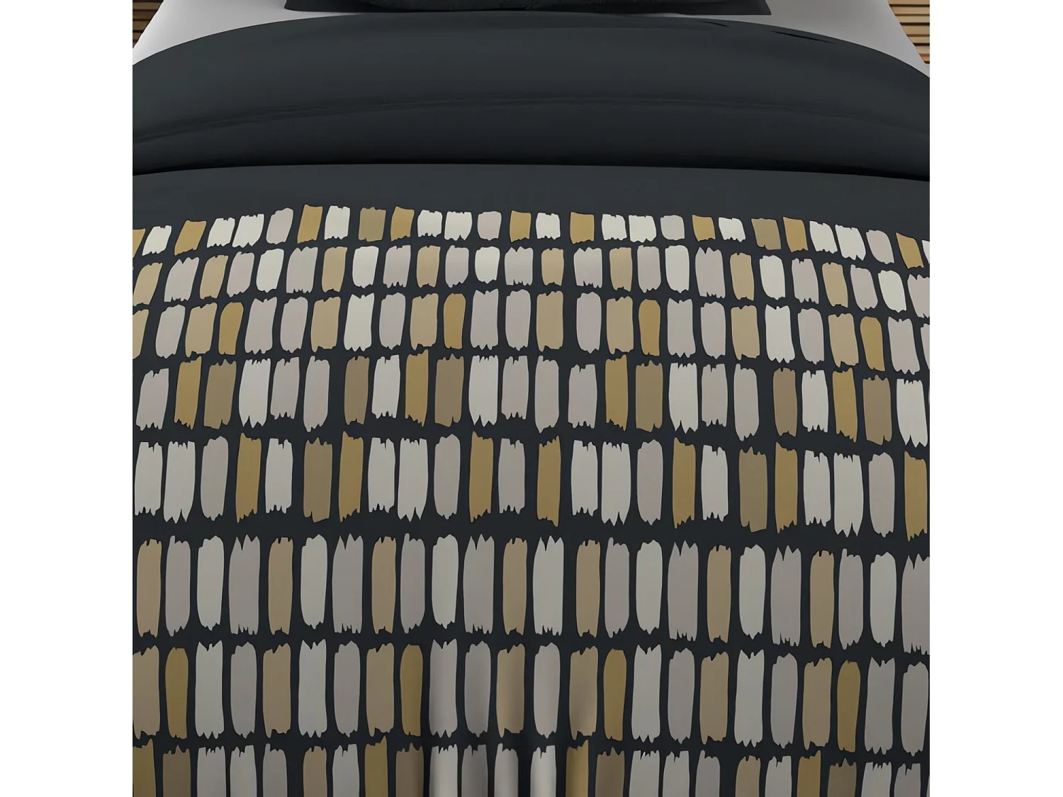 Set funda nórdica de algodón 57 hilos 140x200 cm FABIO gris