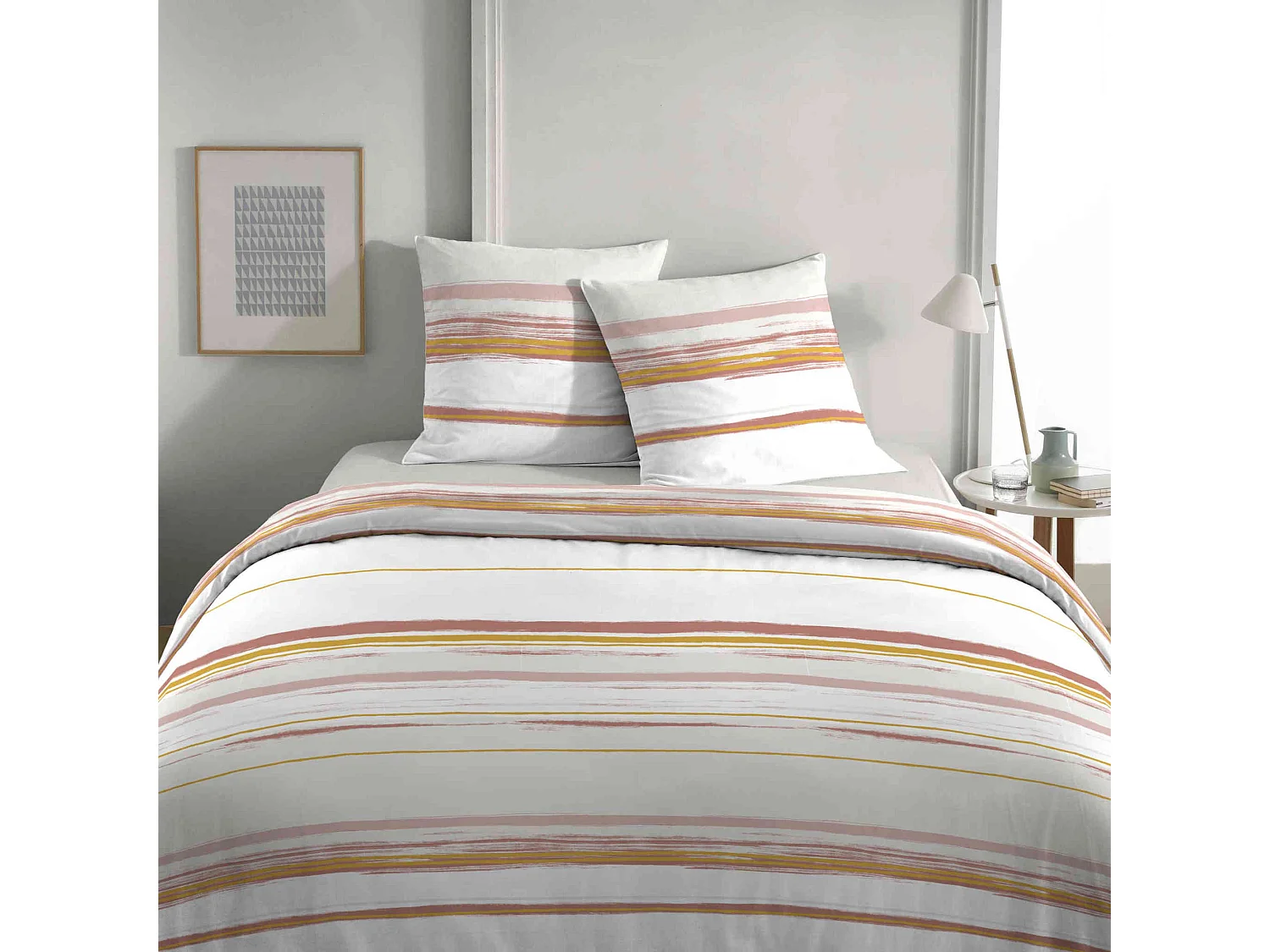 Parure de lit Slam Gris Perle 260x240