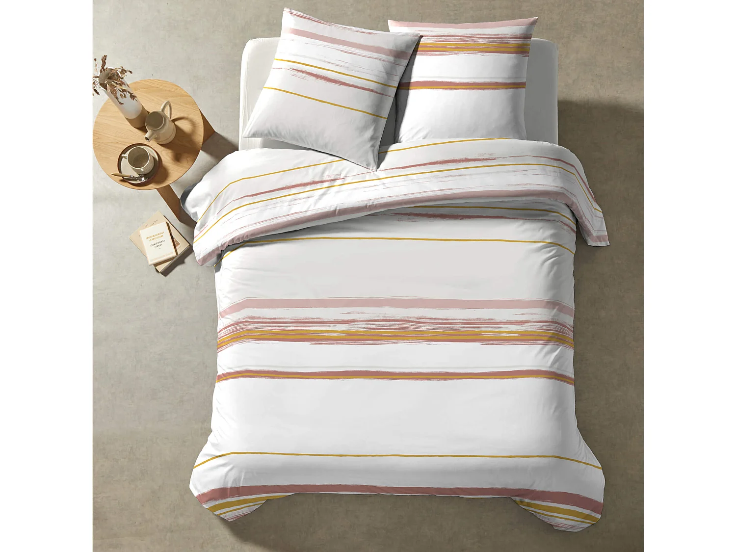 Parure de lit Slam Gris Perle 260x240