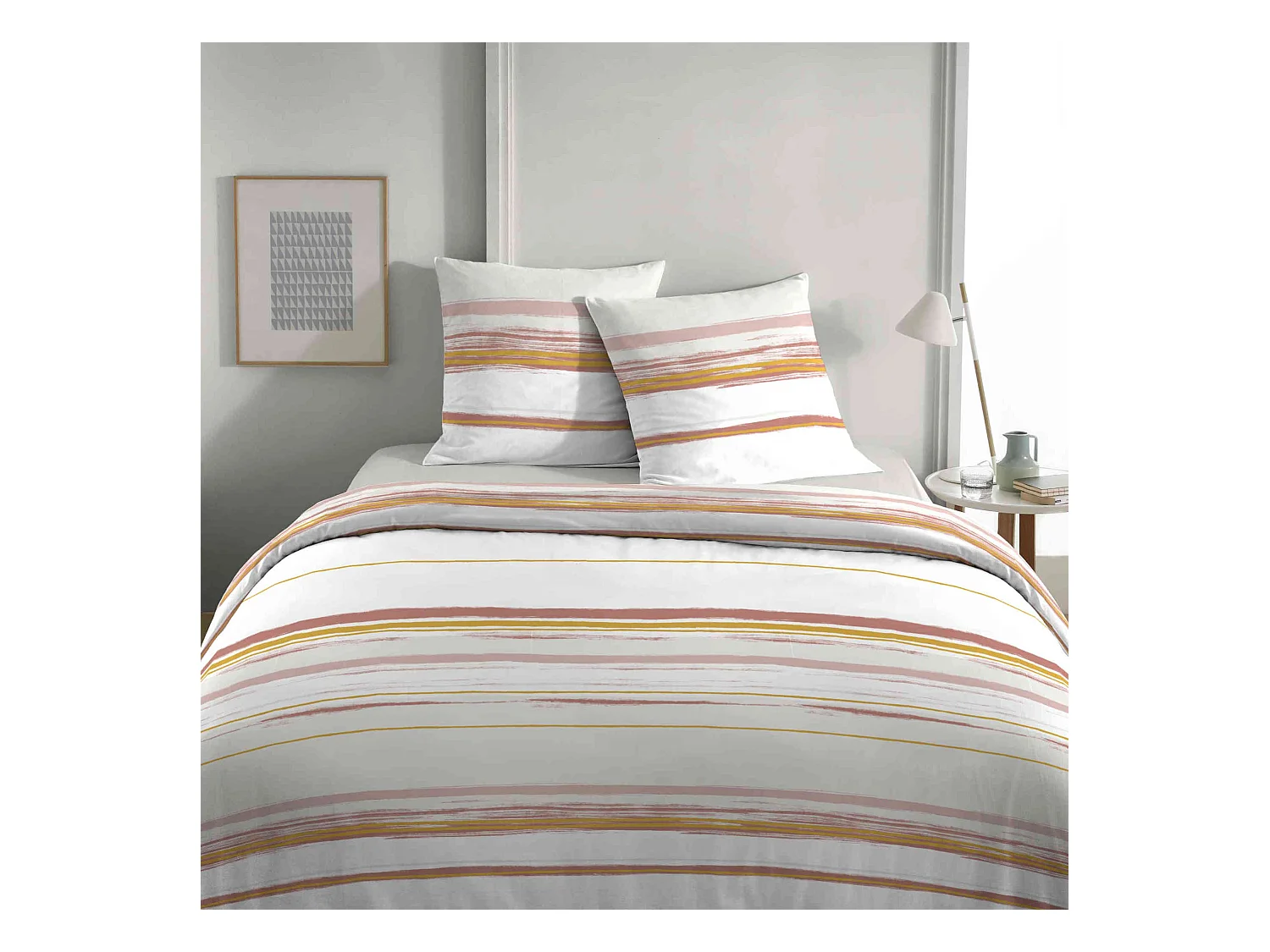 Parure de lit Slam Gris Perle 260x240