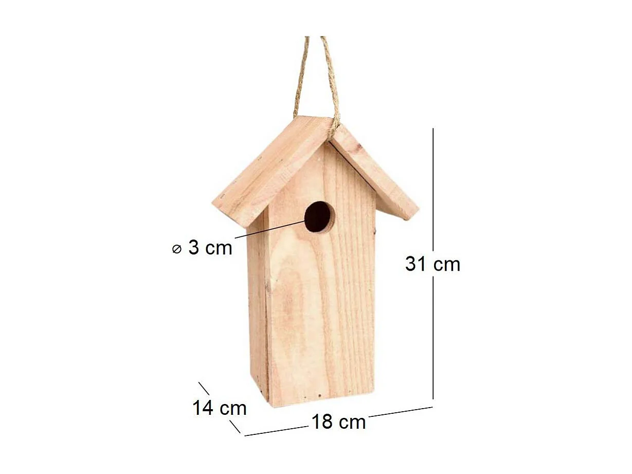 Cassetta nido in abete di Douglas Colonna