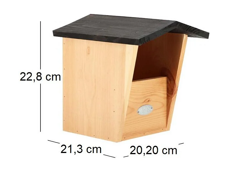 Rotkehlchen-Nistkasten aus Fichte