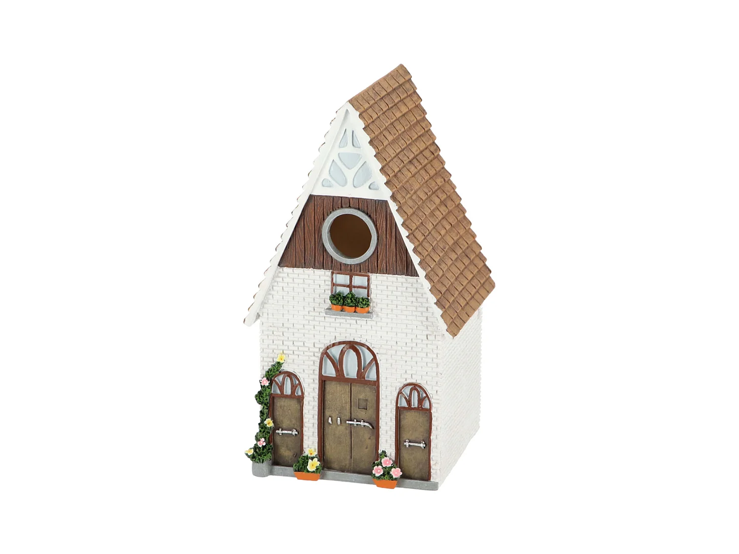 Nistkasten für Meisen aus Polyresin und Sperrholz Bauernhof