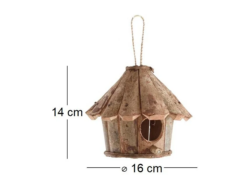 Nichoir rond en bois Casa