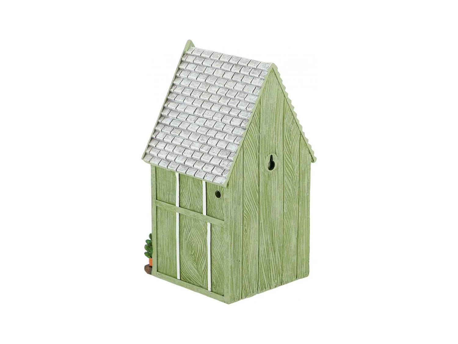 Meisen-Nistkasten aus Polyresin und Sperrholz Gartenhaus