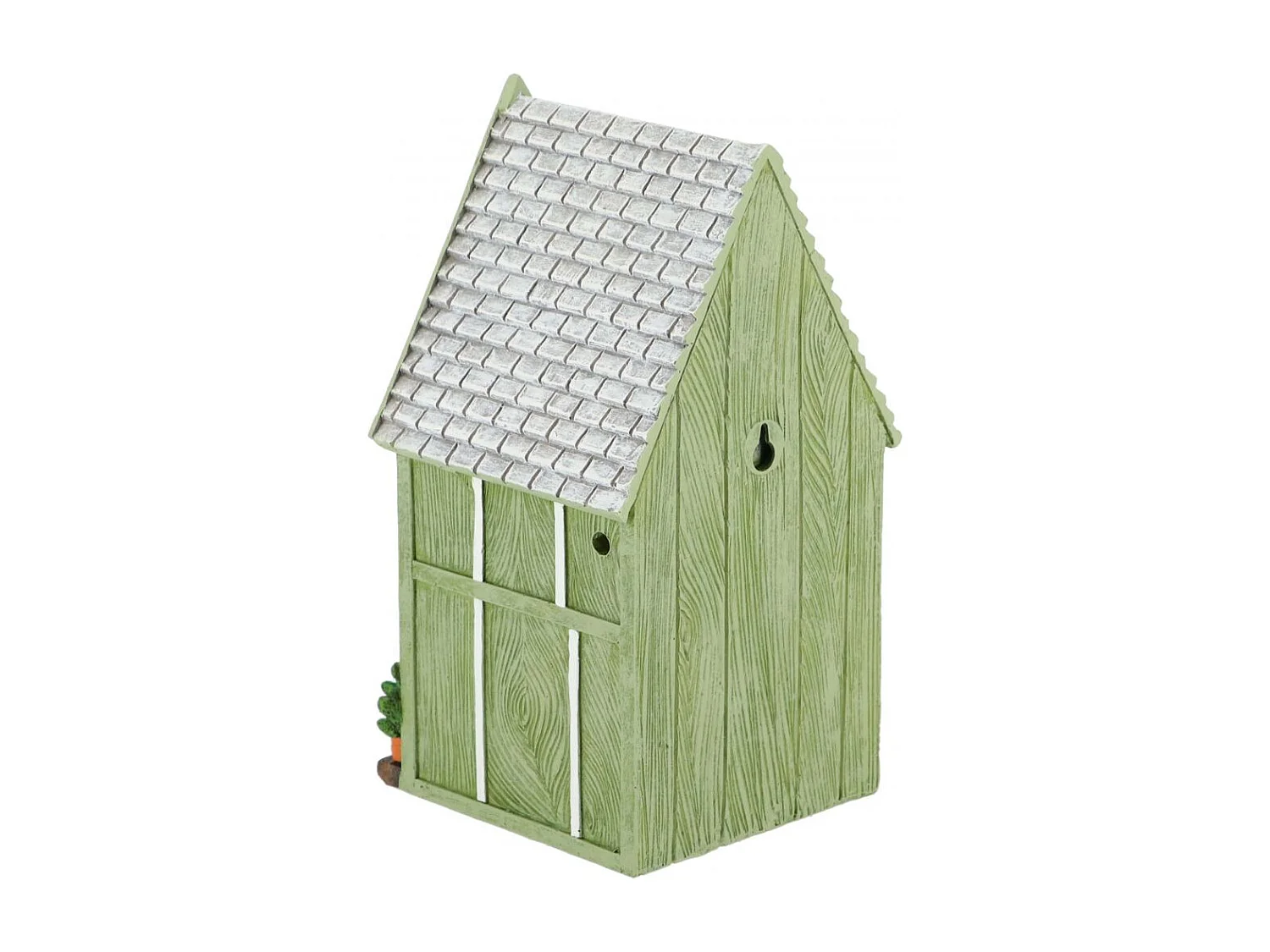 Meisen-Nistkasten aus Polyresin und Sperrholz Gartenhaus