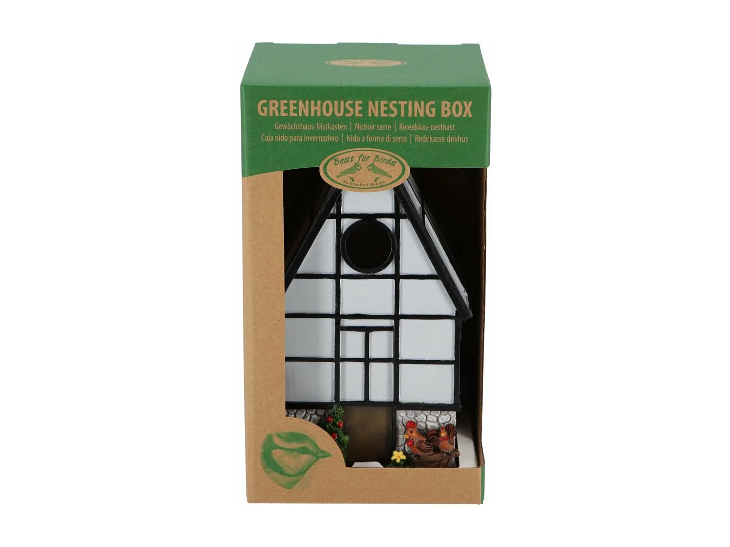 Nichoir à mésange en polyrésine et bois contreplaqué Serre