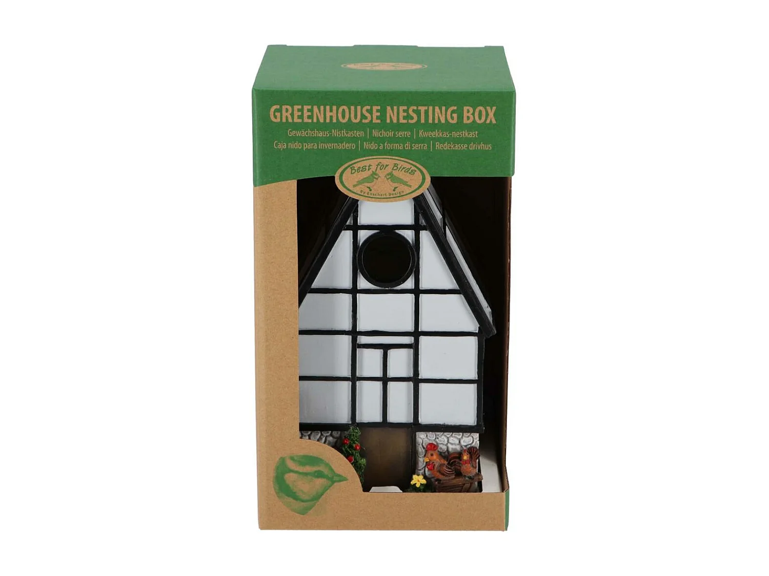 Nichoir à mésange en polyrésine et bois contreplaqué Serre