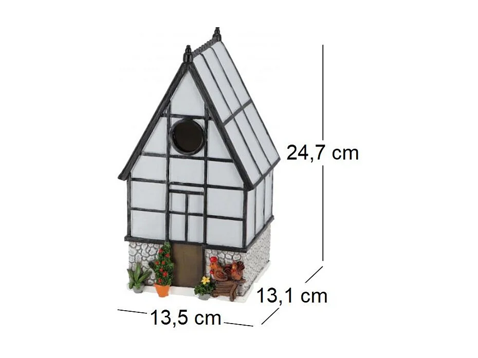 Nichoir à mésange en polyrésine et bois contreplaqué Serre