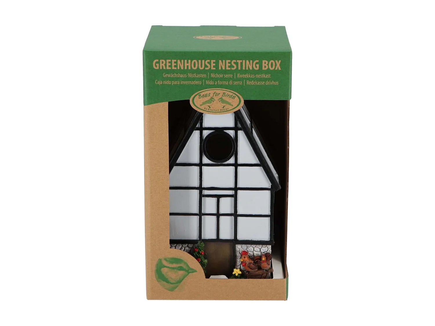 Nichoir à mésange en polyrésine et bois contreplaqué Serre