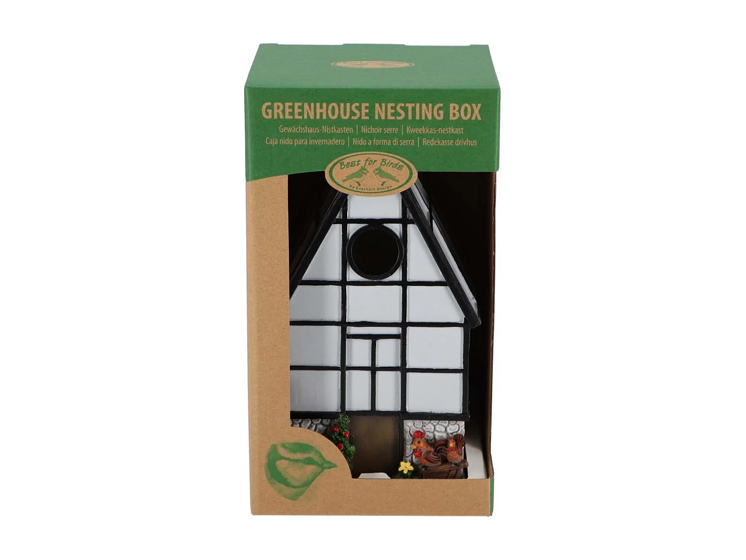 Nichoir à mésange en polyrésine et bois contreplaqué Serre