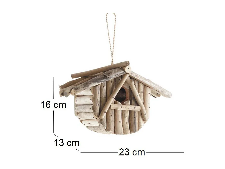 Nichoir oiseau en bois flotté