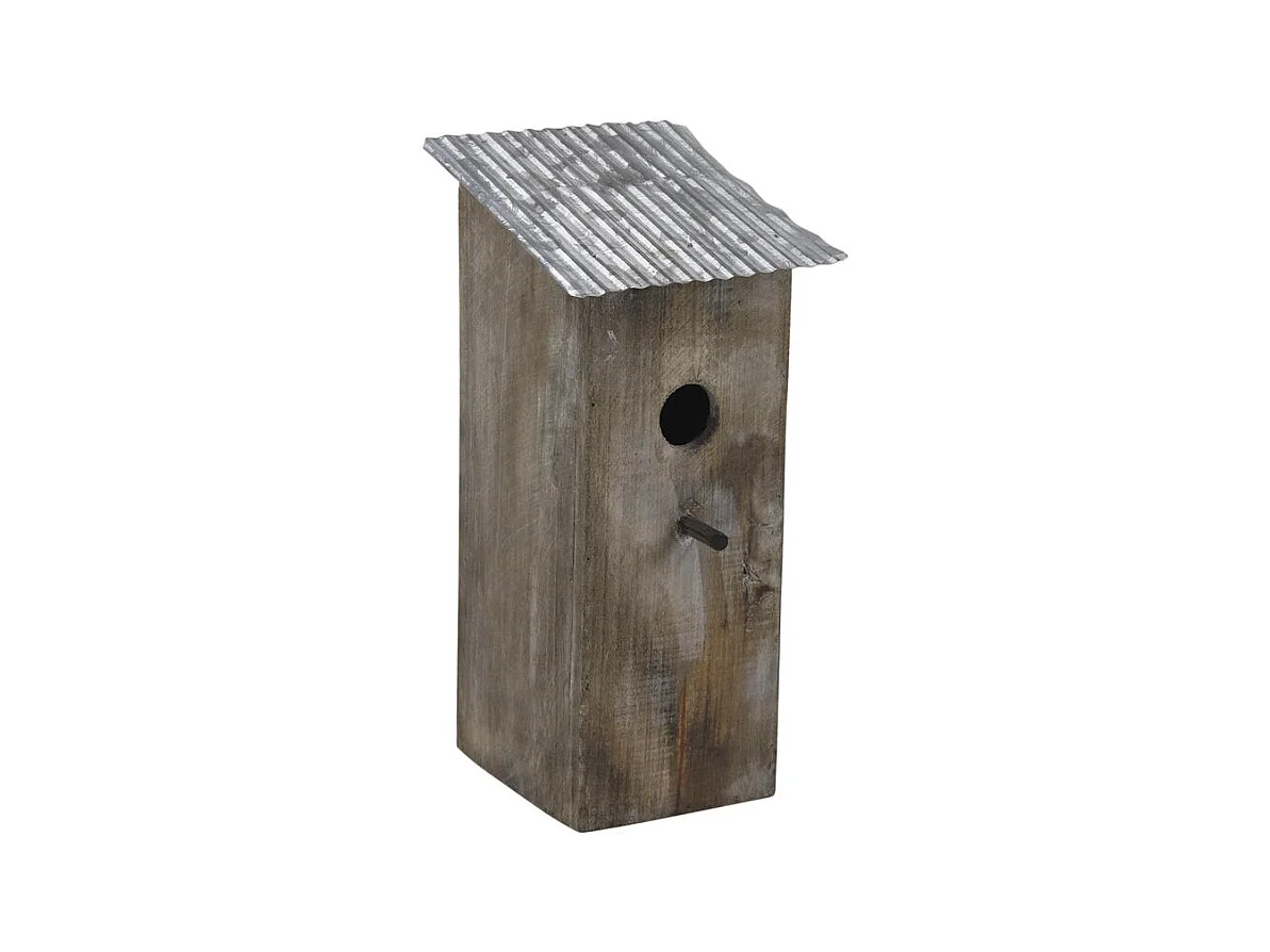 Nichoir oiseau toit zinc