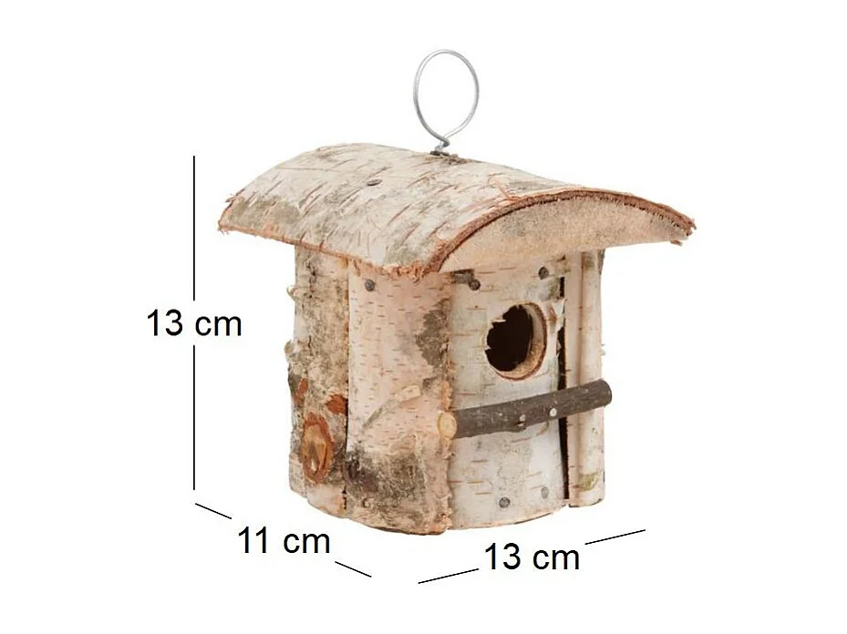 Nichoir en bouleau Kabane