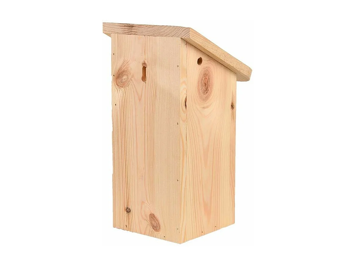 Nichoir pour mésange bleue en pin pochoir