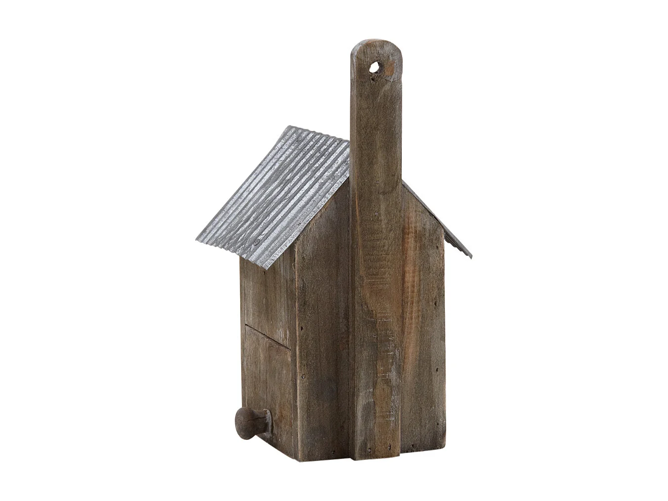 Nichoir oiseau bois et zinc (Lot de 2)