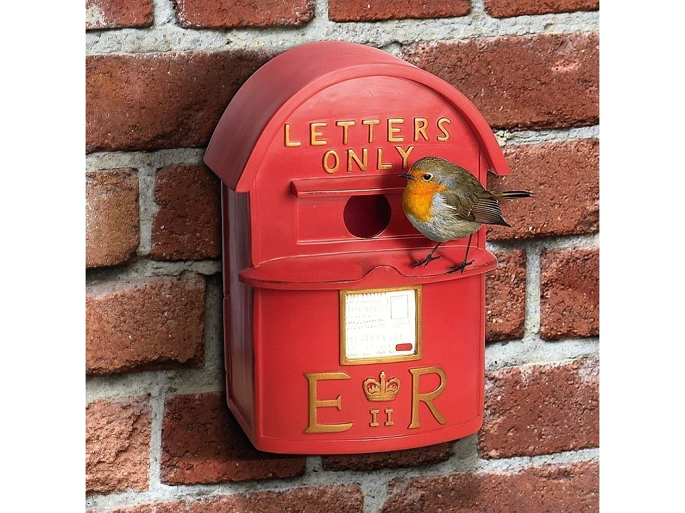 Nichoir boite à lettres britannique rouge