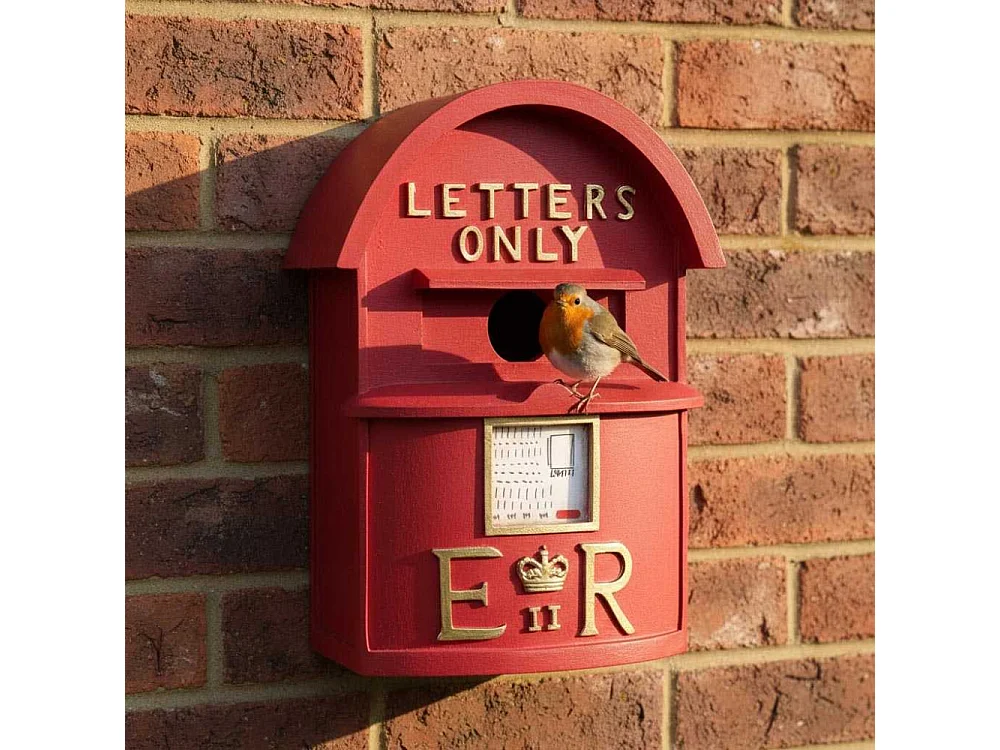 Nichoir boite à lettres britannique rouge