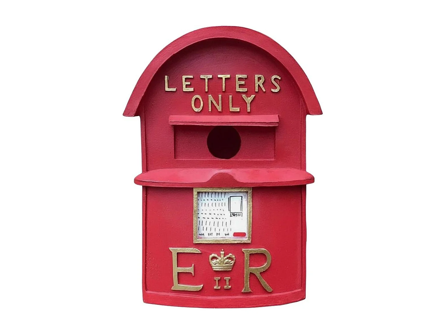 Nichoir boite à lettres britannique rouge