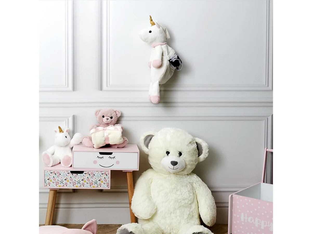 Range Pyjama pour Enfant "Licorne" 45cm Blanc