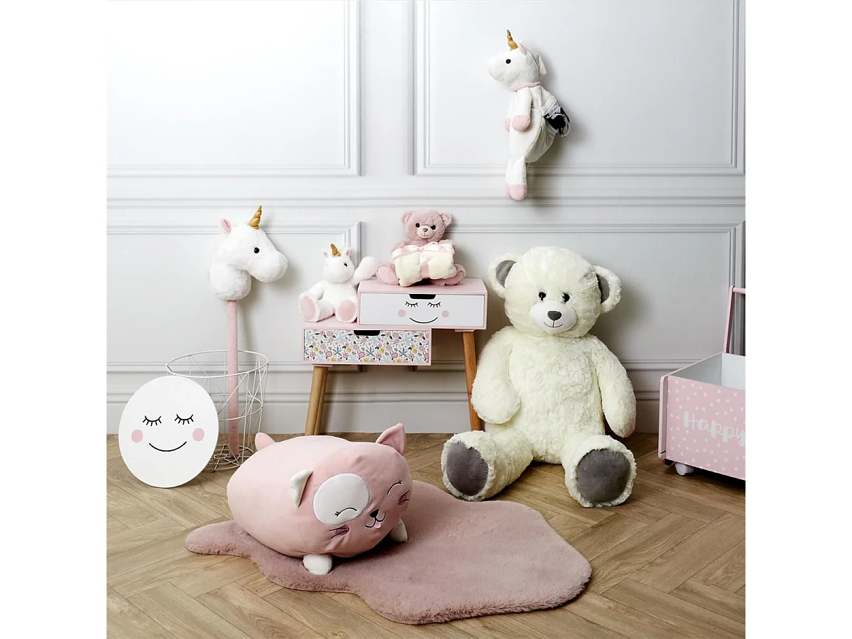 Range Pyjama pour Enfant "Licorne" 45cm Blanc
