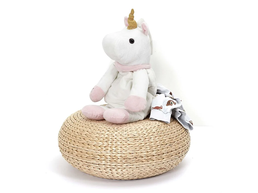 Range Pyjama pour Enfant "Licorne" 45cm Blanc