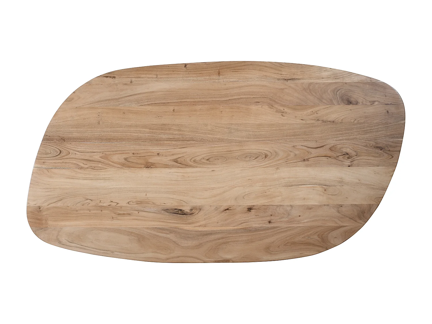 Tavolo da pranzo 8 coperti in Legno di acacia e Metallo Naturale e Nero  - LIVIANI