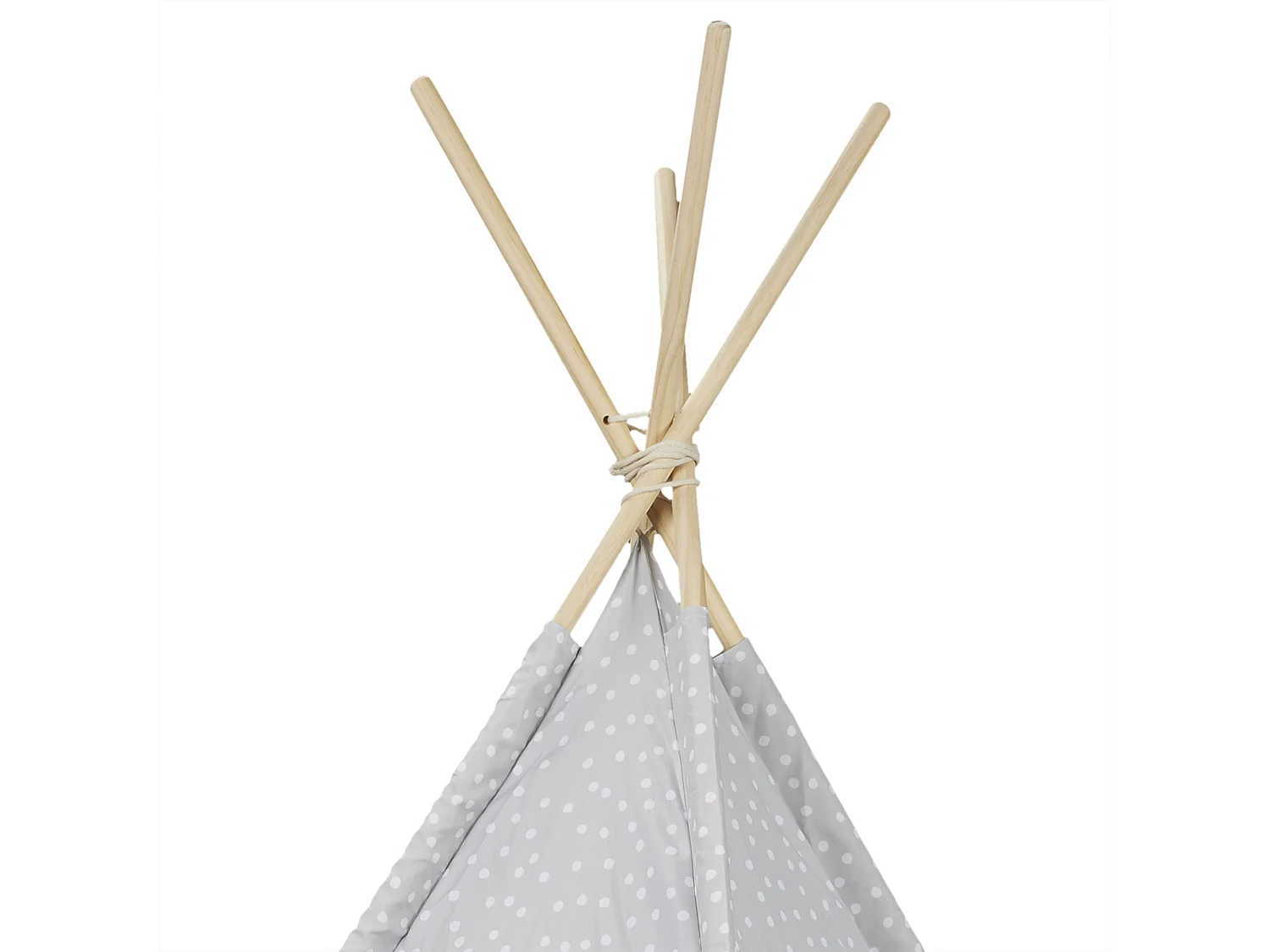 Tipi Gris 120x120x160cm Gris, Blanc, Marron