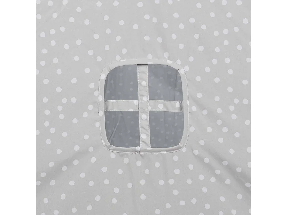 Tipi Gris 120x120x160cm Gris, Blanc, Marron