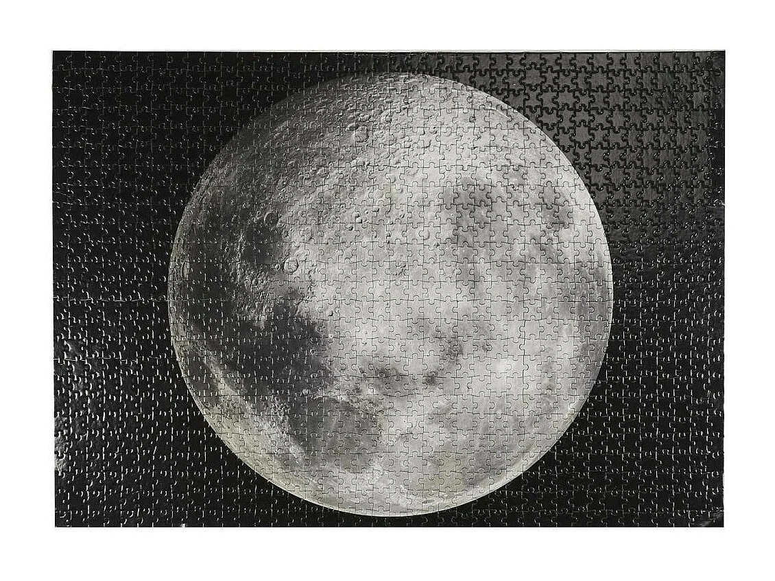 Puzzle Lune "1000 Pièces" 48x73cm Noir & Gris