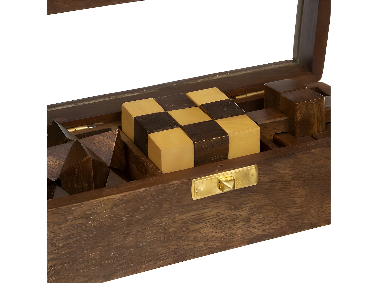 Jeu Casse Tête Déco en Bois "Bota" 17cm Marron