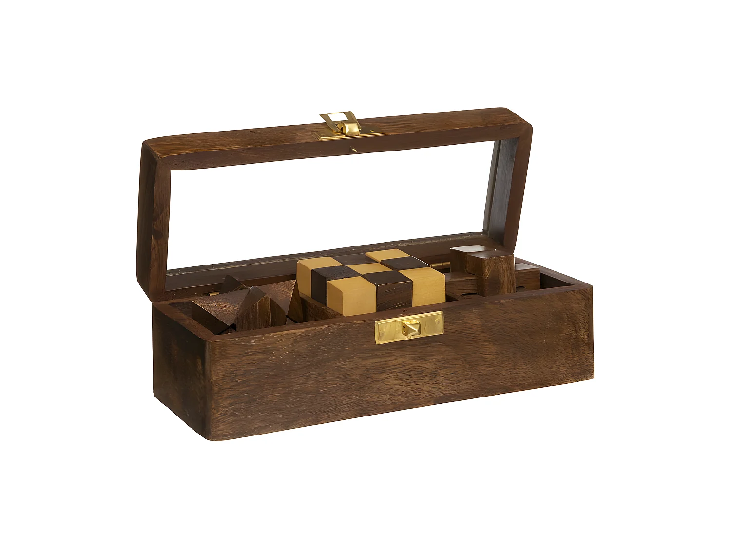 Jeu Casse Tête Déco en Bois "Bota" 17cm Marron