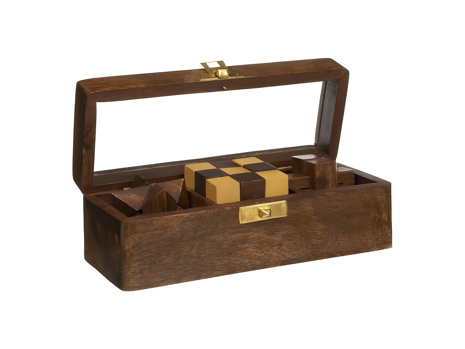 Jeu Casse Tête Déco en Bois "Bota" 17cm Marron