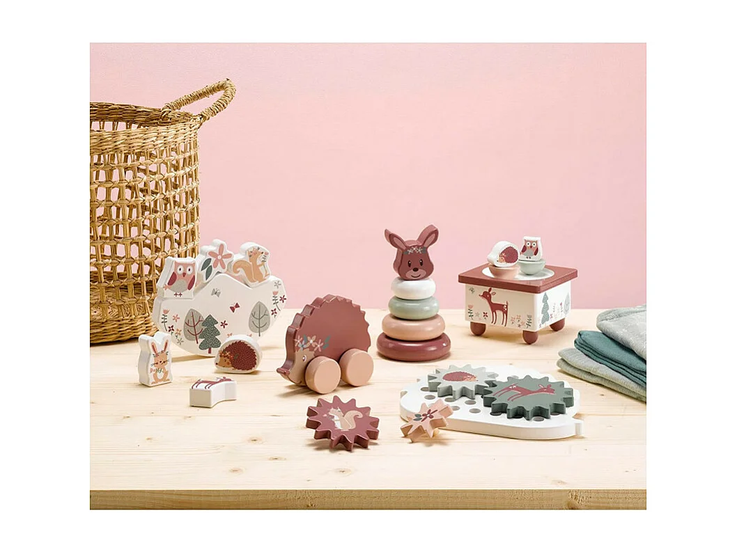 Jouet d'Éveil Enfant "Forêt Magique" 13cm Multicolore