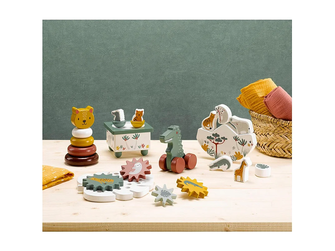 Jouet d'Éveil Enfant "Sweet Savane" 13cm Multicolore