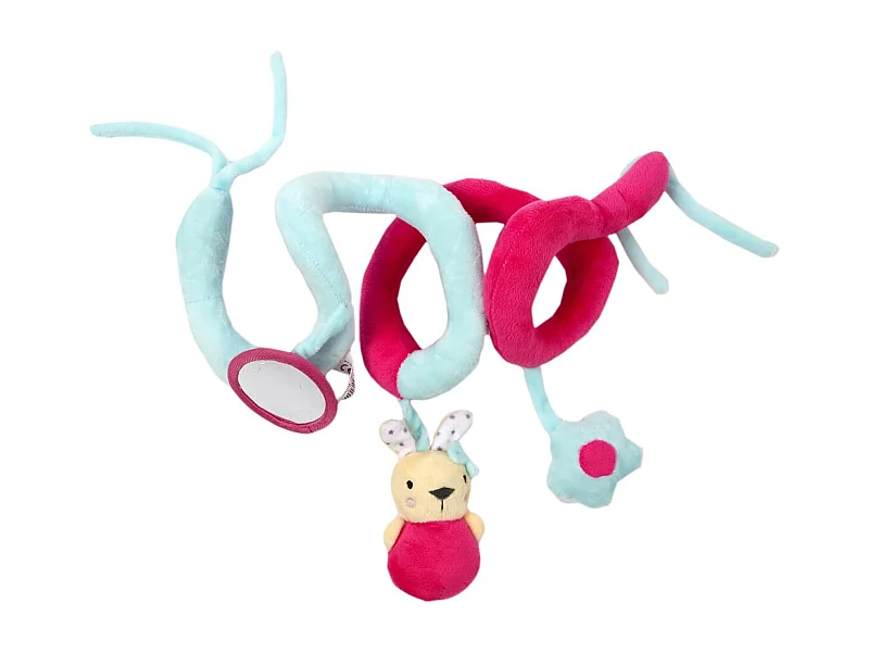 Spirale d'Activités pour Bébé "Lapin" 28cm Rose & Bleu