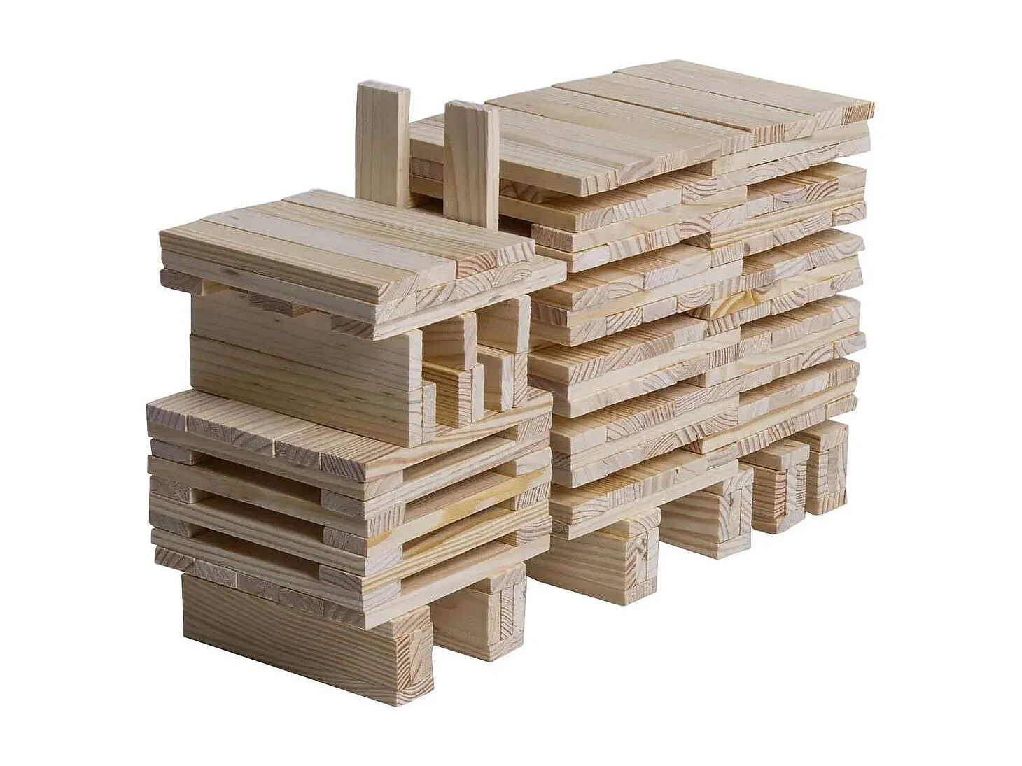 Jeu de Création en Bois "200 Planchettes" Naturel