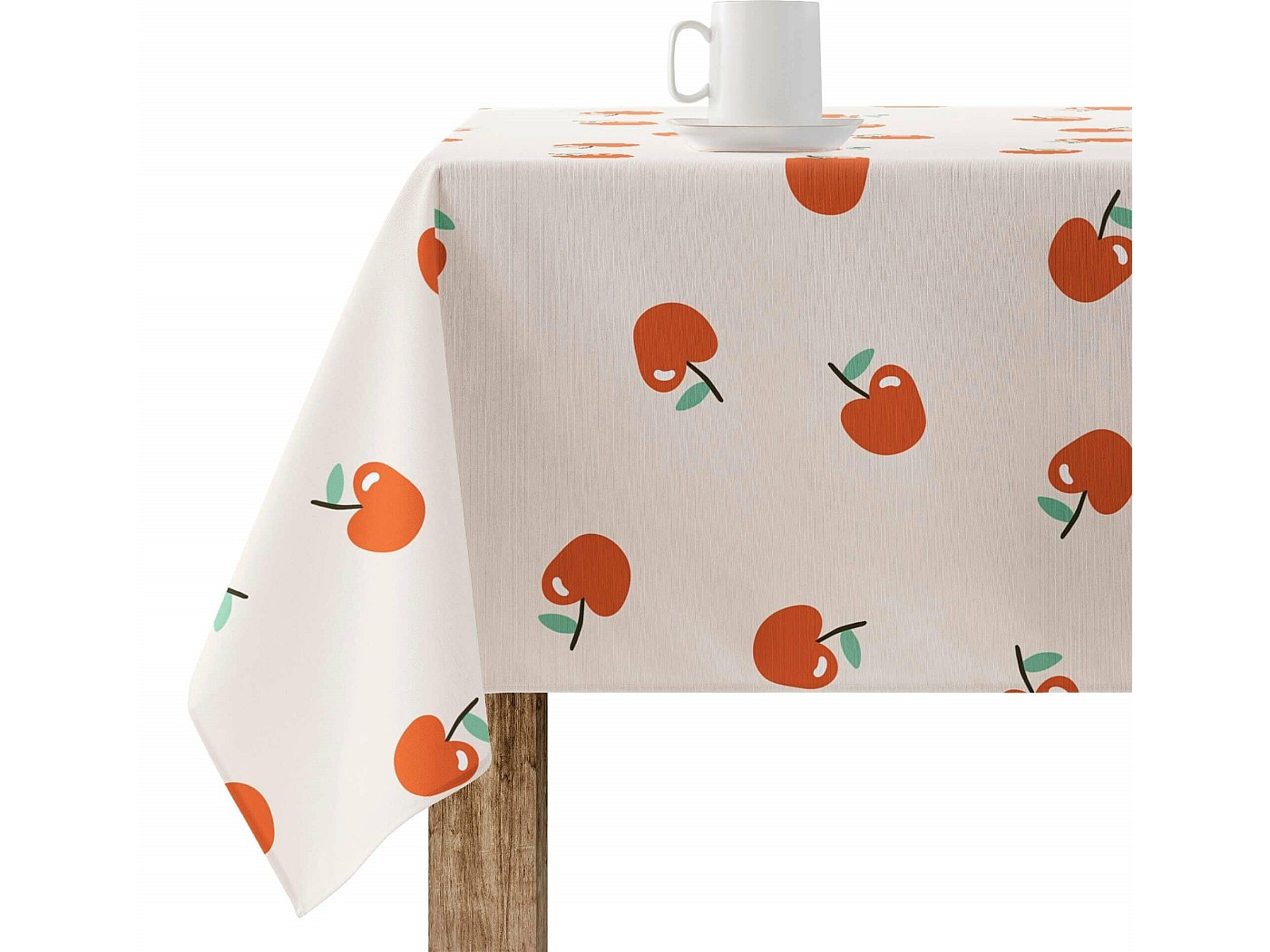 Tenda con occhielli in velluto di poliestere riciclato écru effetto