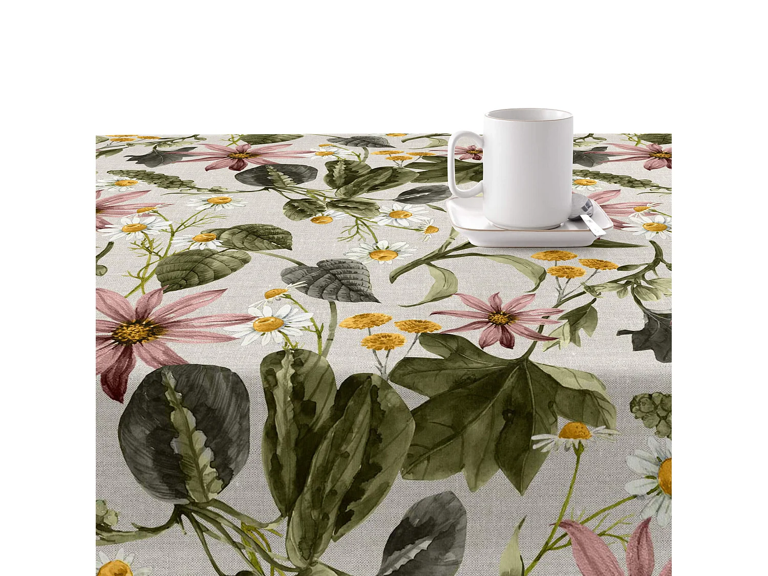 Nappe enduite anti-taches V19 - 200x140 cm