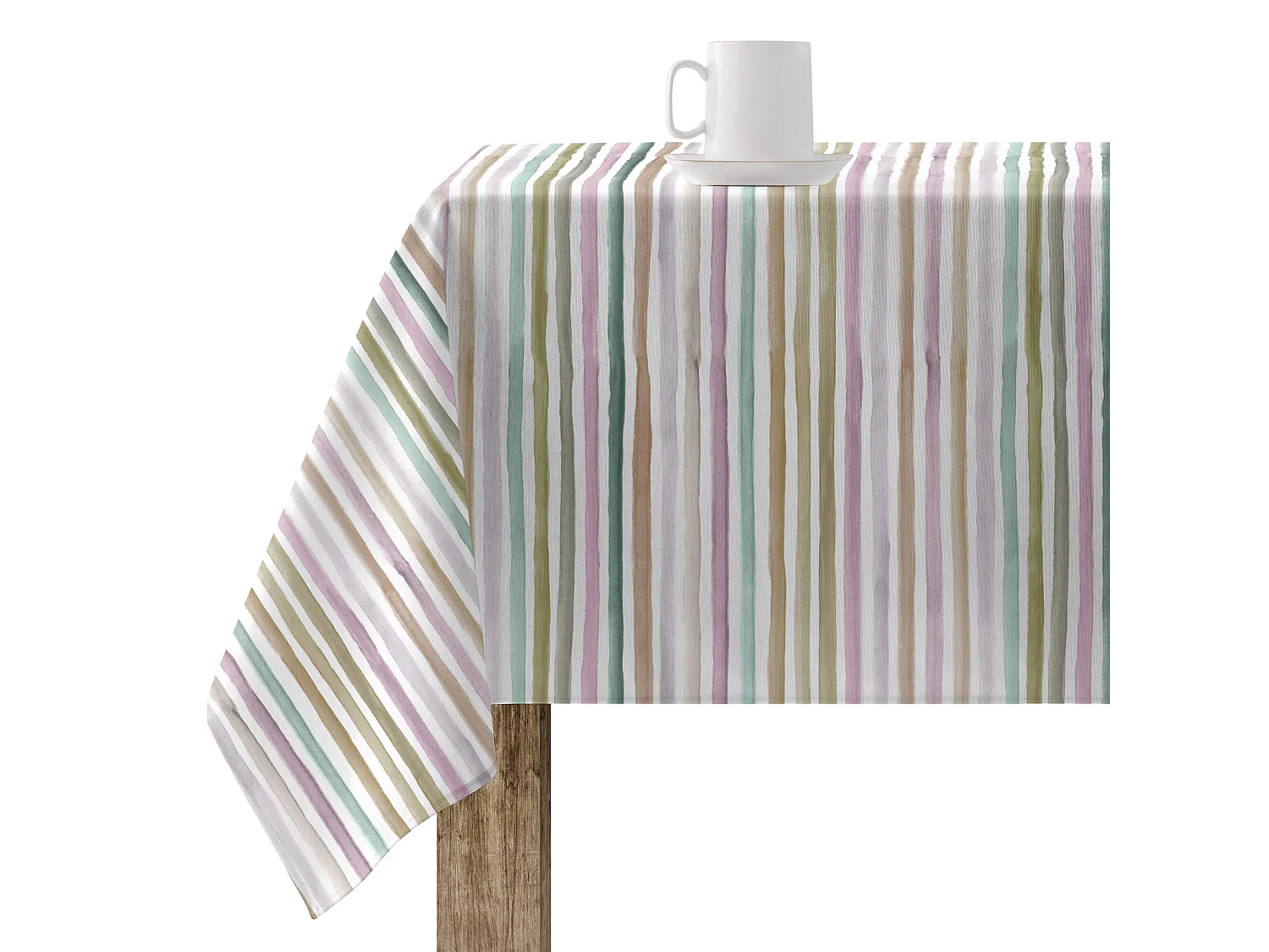 Nappe enduite anti-taches Naiara 4-100 - 300x140 cm