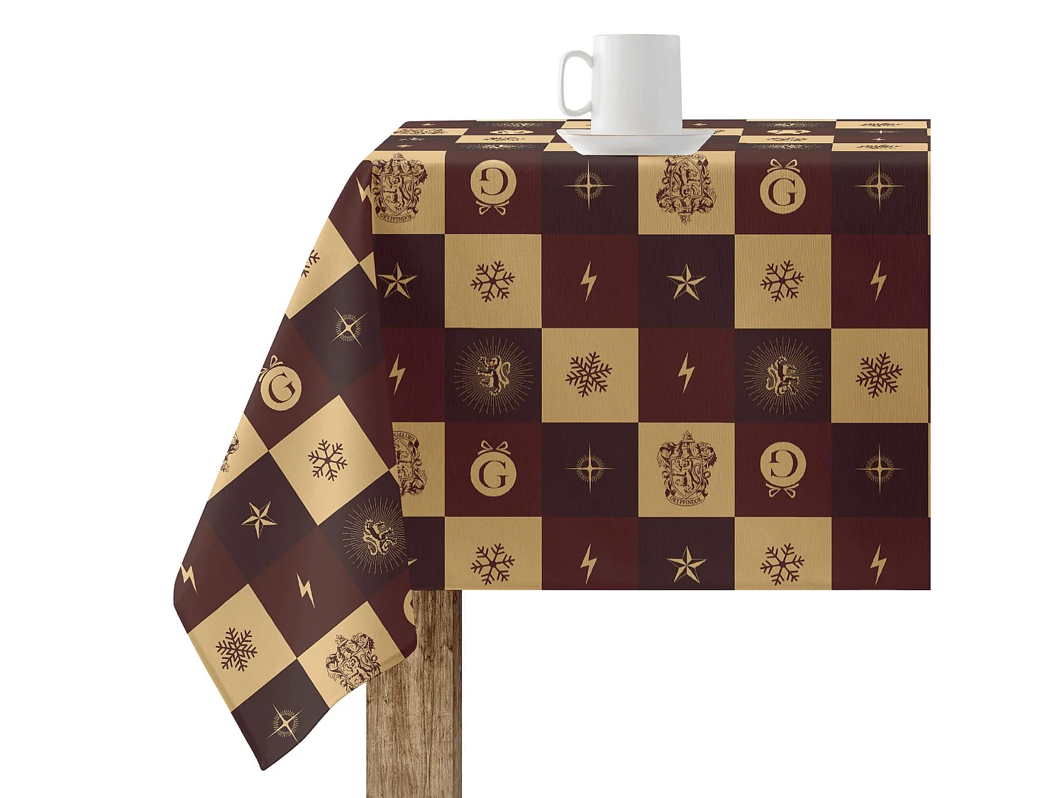 Nappe enduite anti-taches Gryffindor Christmas - 250X140 cm
