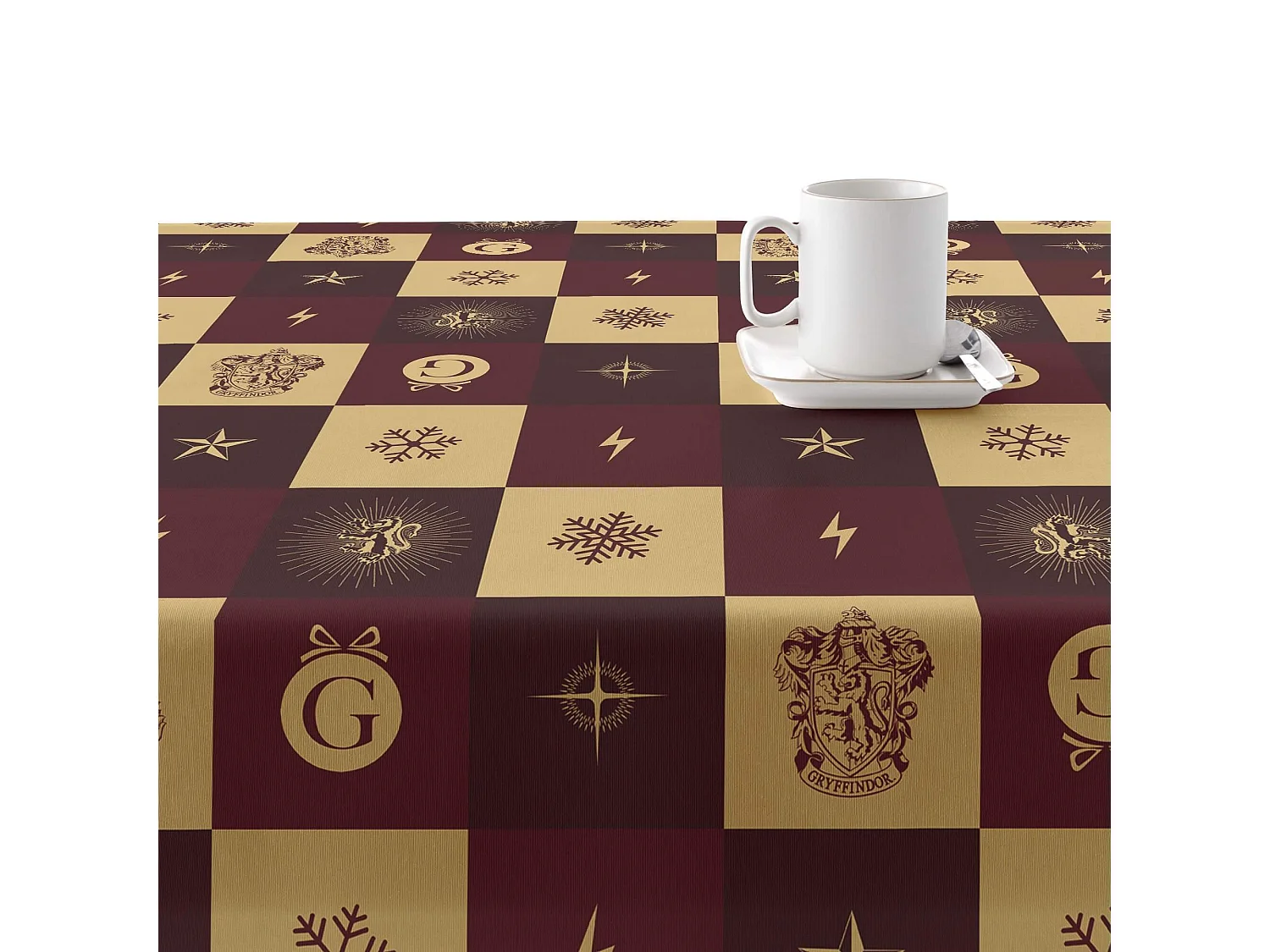 Nappe enduite anti-taches Gryffindor Christmas - 250X140 cm