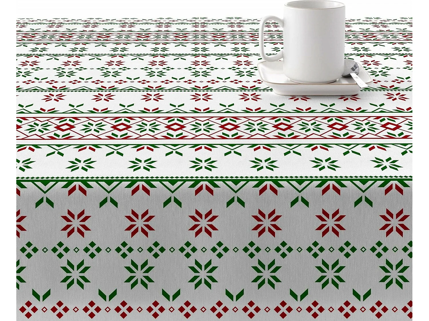 Mantel resinado antimanchas Merry Christmas 3 140x140 cm